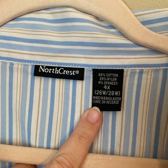 Lot of 2 Women’s 4X Striped Button Down Shirts - Picture 6 of 6